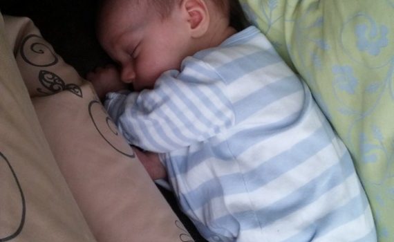 Bubsi sleeping at 1.5 months